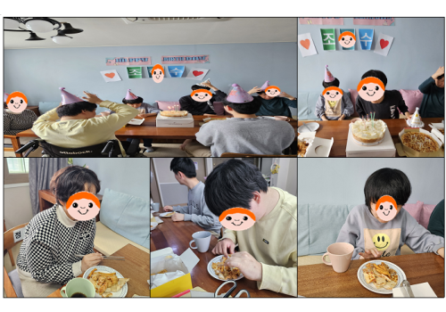 이용자의 생일파티를 했어요!!