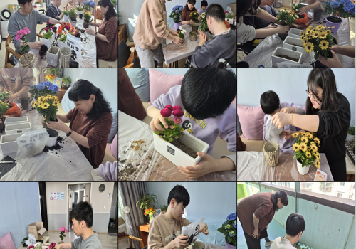 봄이 내게로 오나봄~ 3월 만들기 프로그램! 봄 꽃 화분 만들기